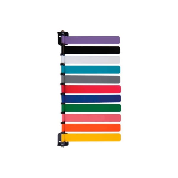 Omnimed. Omnimed 11-Flag Room ID System, 8inL Aluminum Flags, 1/PK 291821 - main